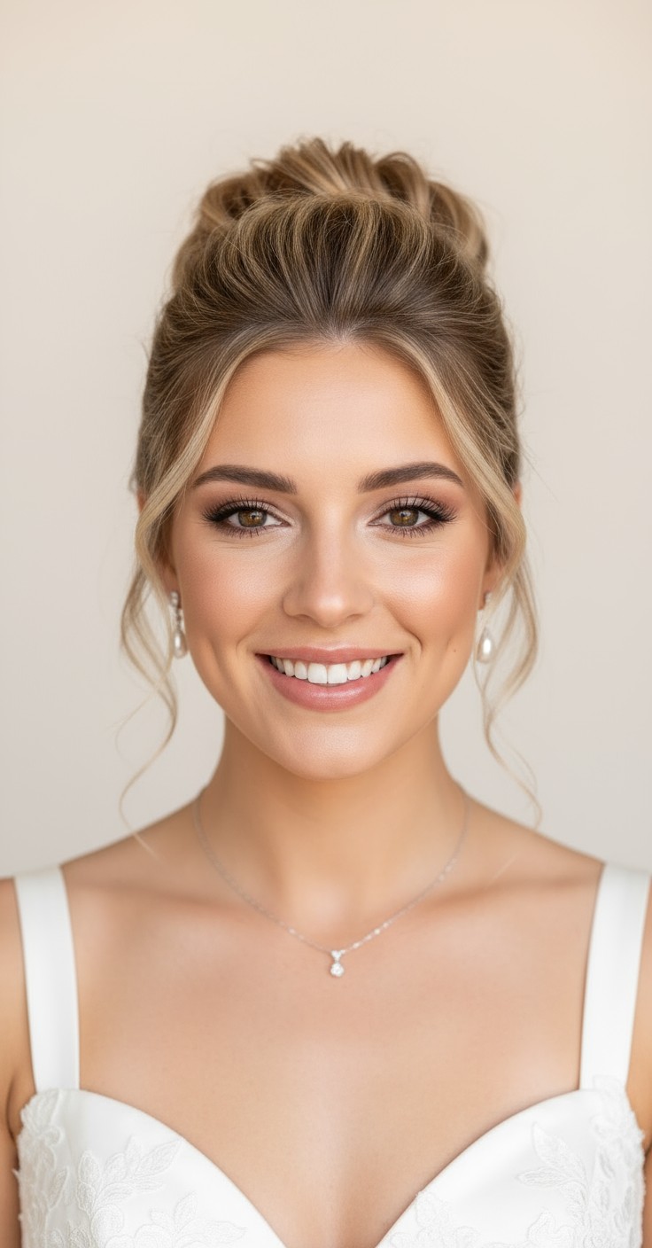 After Bridal Hair High Updo